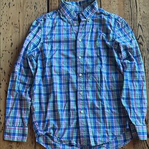 Polo Ralph Lauren Multicolor Plaid Button Down Shirt sz L (14/16)